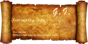 Garaguly Ida névjegykártya