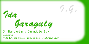 ida garaguly business card